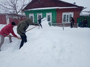 Помощь в уборке подворья от снега